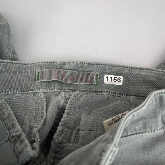 J Brand Slim Fit Cargo Pants Zippered Ankles Pockets Mint Olive Worn Womens 36 - Picture 6 of 13